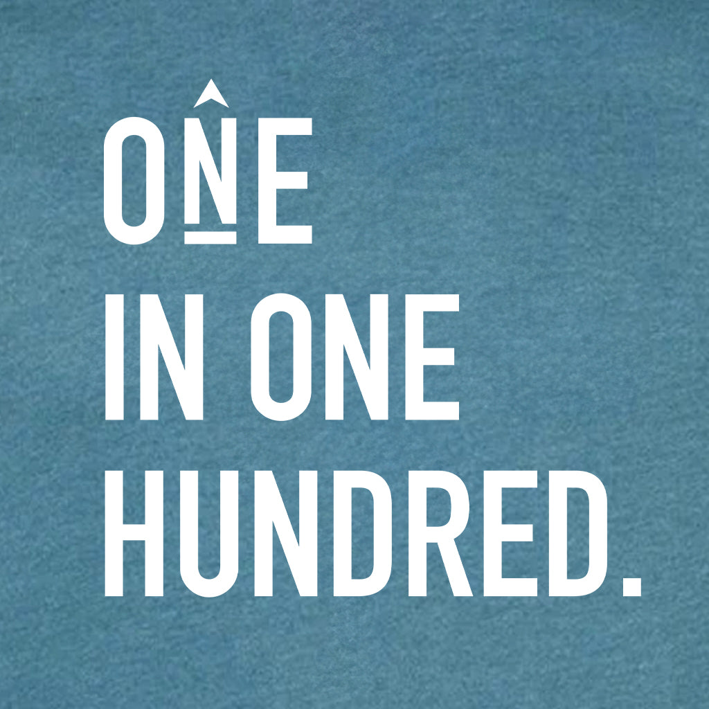 One in One Hundred Stacked Super Soft Hoodie