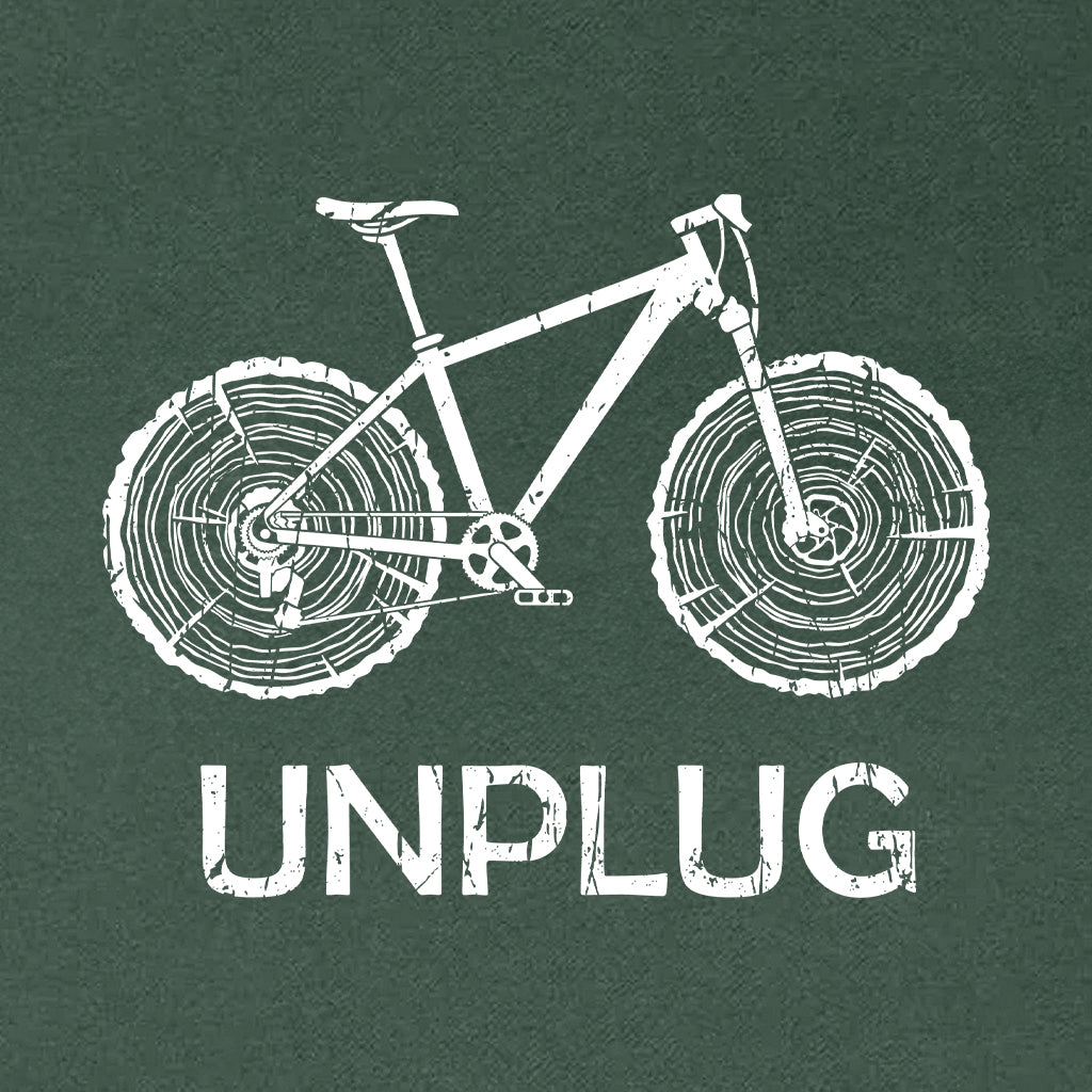 Mountain Bike Tree Stumps Heavyweight Hoodie