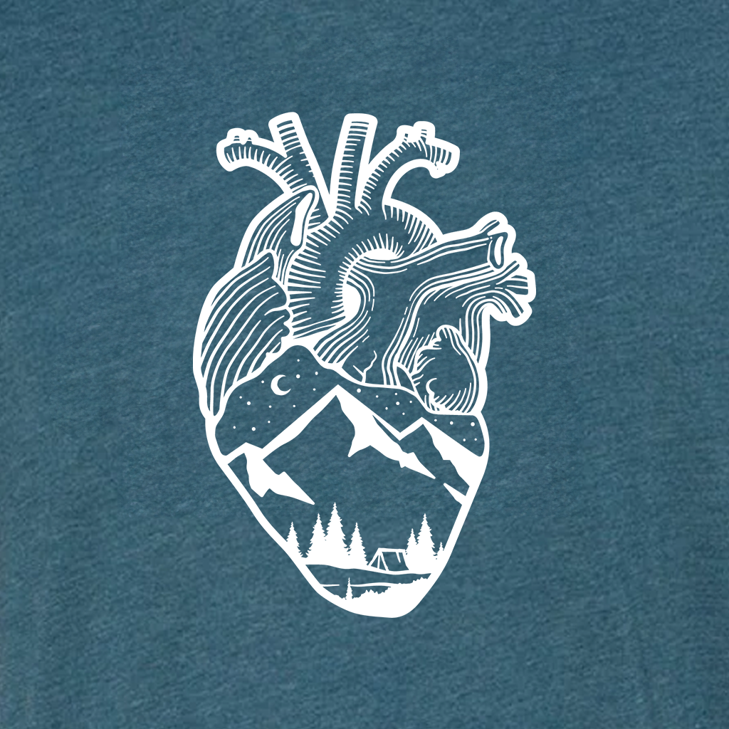 Anatomical Heart (Left Chest) Triblend T-Shirt