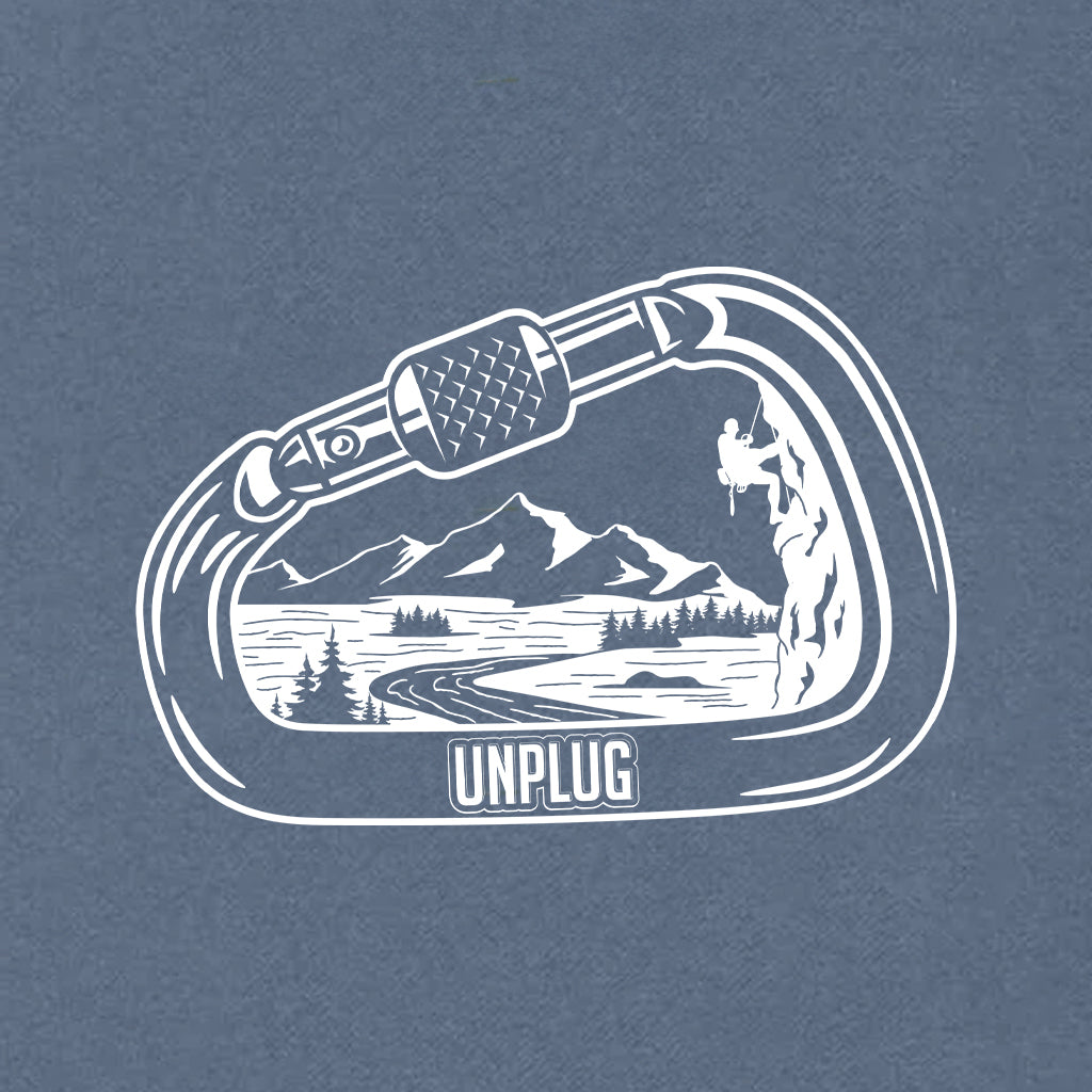 Rock Climbing Mountain Scene Heavyweight Hoodie