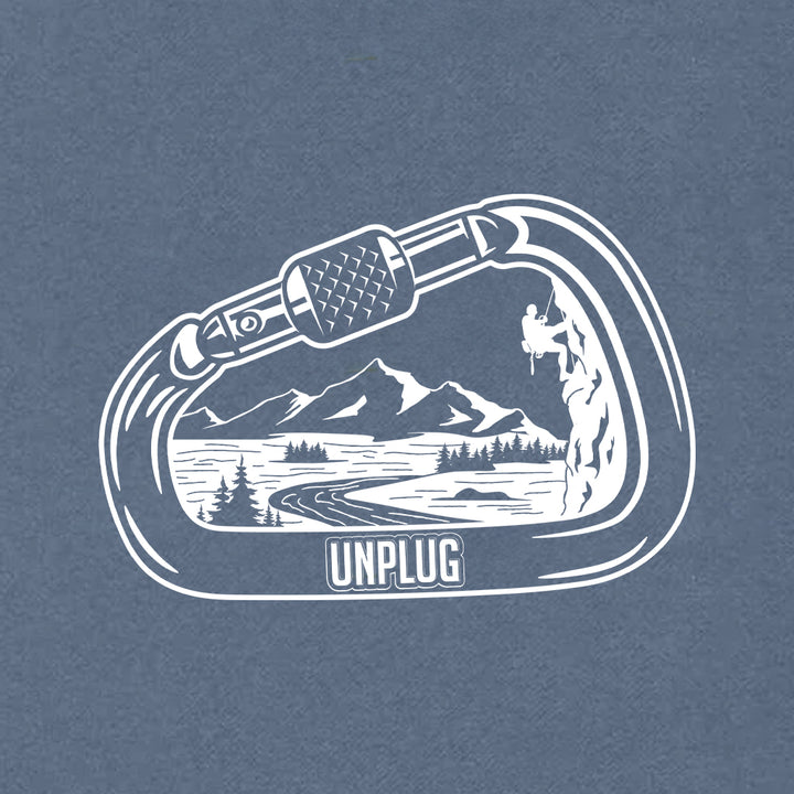 Rock Climbing Mountain Scene Heavyweight Hoodie