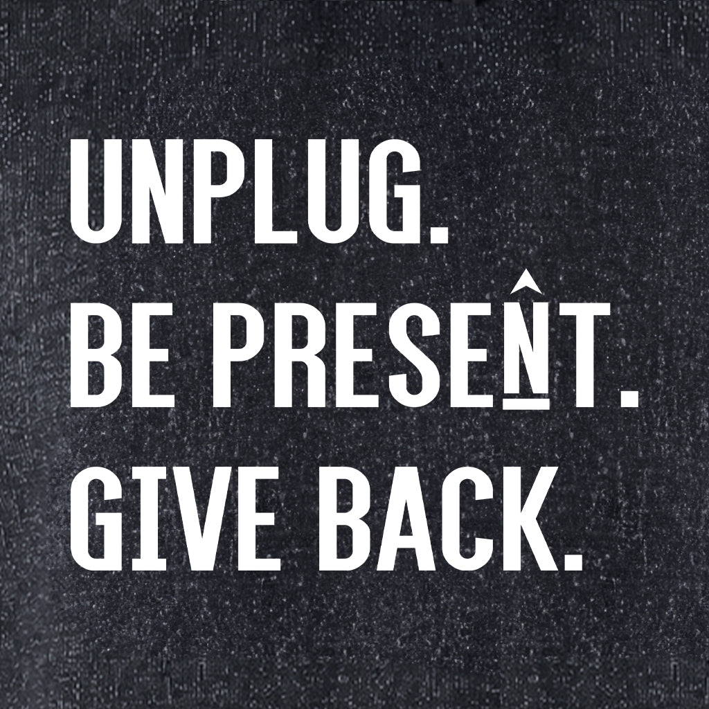 UNPLUG. BE PRESENT. GIVE BACK. Nantucket Super Soft Sweater Hoodie