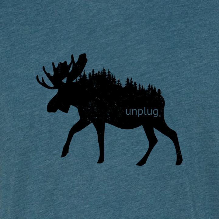 Moose In The Trees Triblend T-Shirt