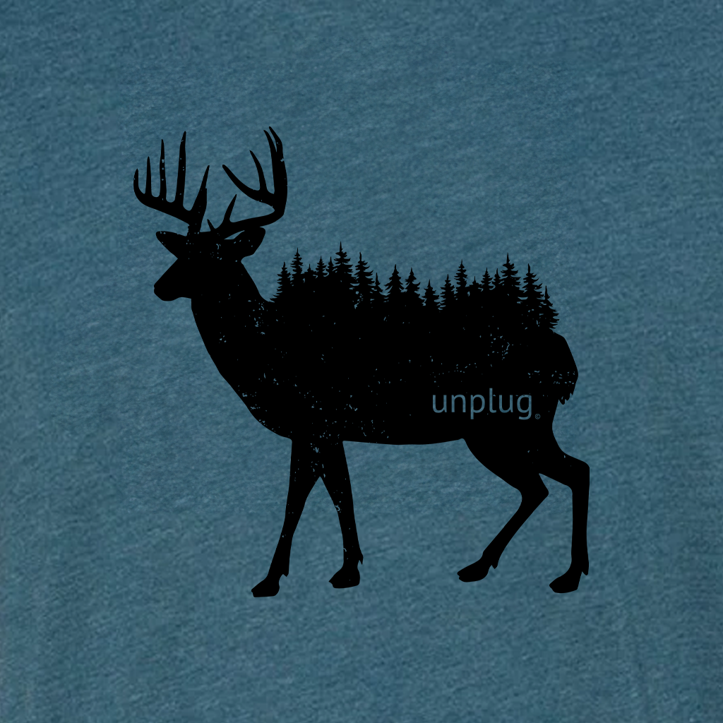 Deer In The Trees Triblend T-Shirt