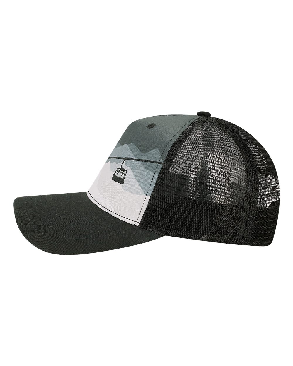 Limited Edition Ski Lift Mountain Mid Profile Snapback Hat