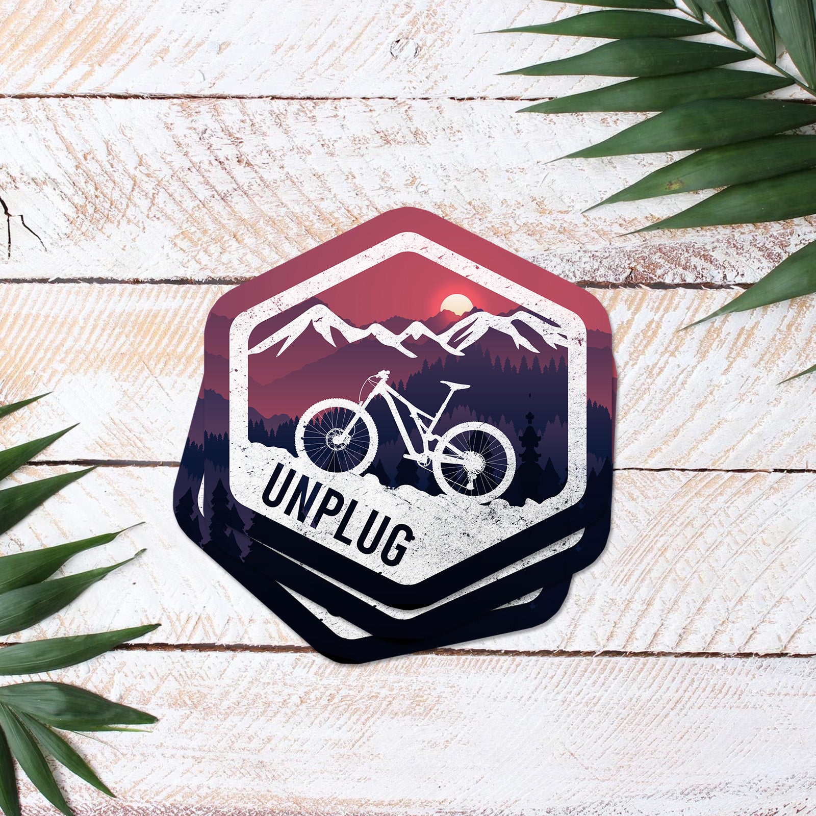 Life Unplugged Sticker Mountain Bike Badge Vinyl Sticker – Life Unplugged