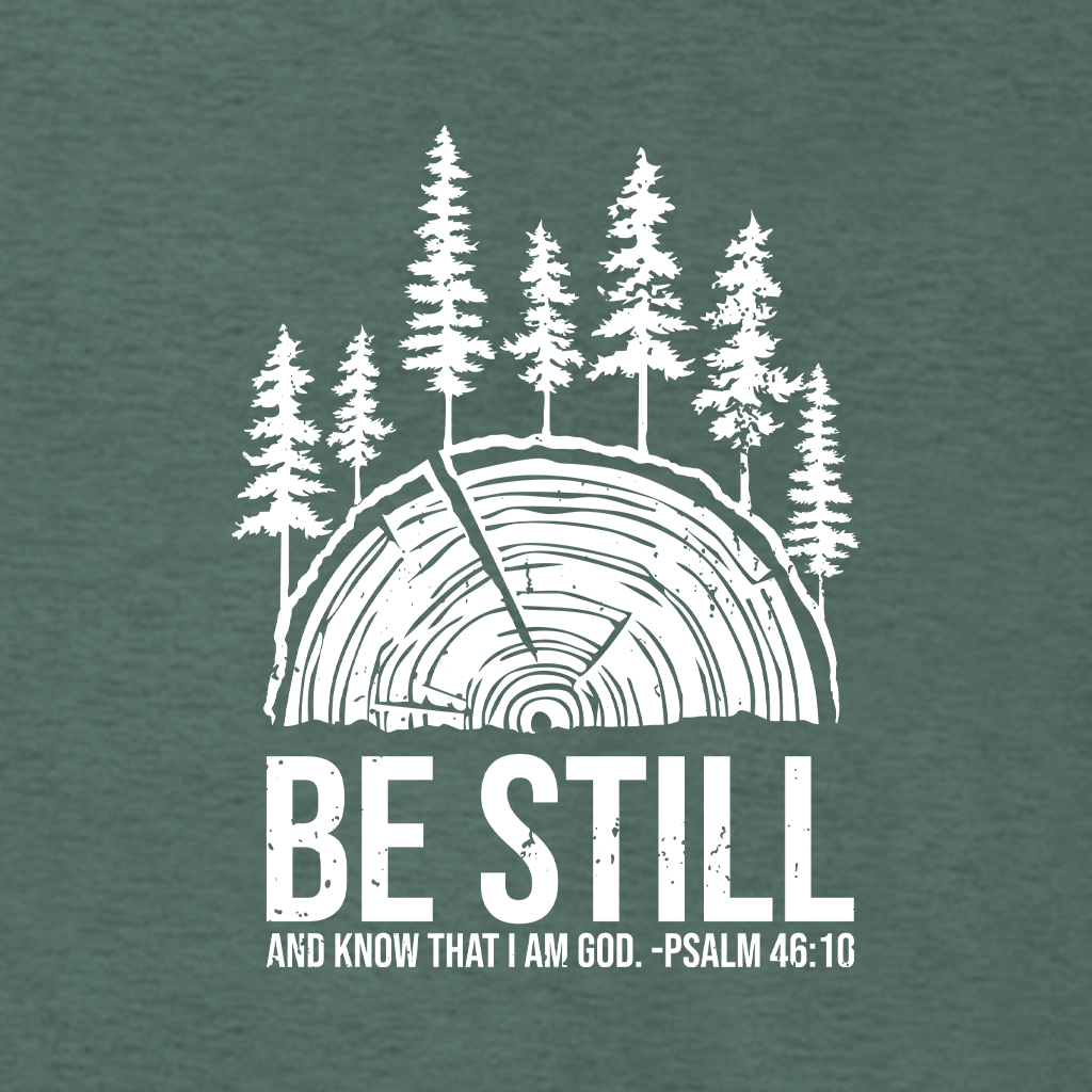 BE STILL IN THE WOODS Supersoft Midweight Zip Up Hoodie