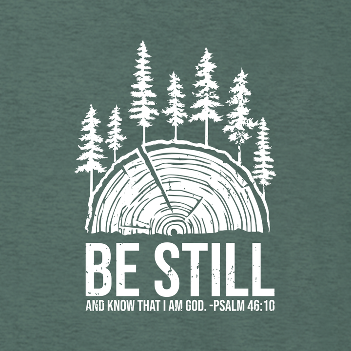 BE STILL IN THE WOODS Supersoft Midweight Zip Up Hoodie