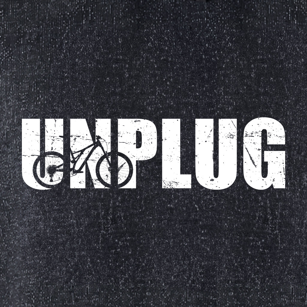 UNPLUG MOUNTAIN BIKE SILHOUETTE Nantucket Super Soft Sweater Hoodie