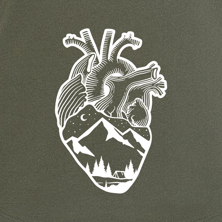 Anatomical Heart (Left Chest) Women's Racerback Tank Top