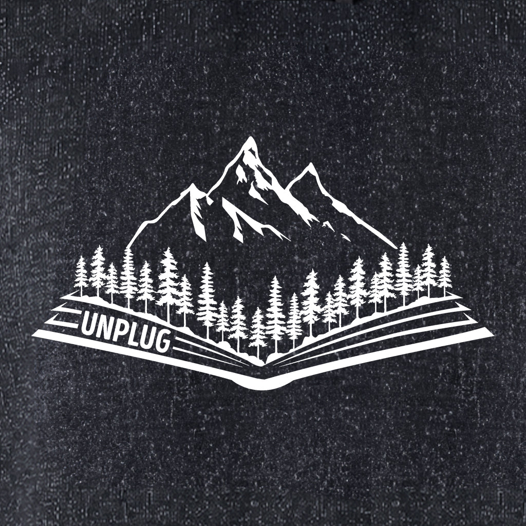 OPEN BOOK MOUNTAIN SCENE Nantucket Super Soft Sweater Hoodie