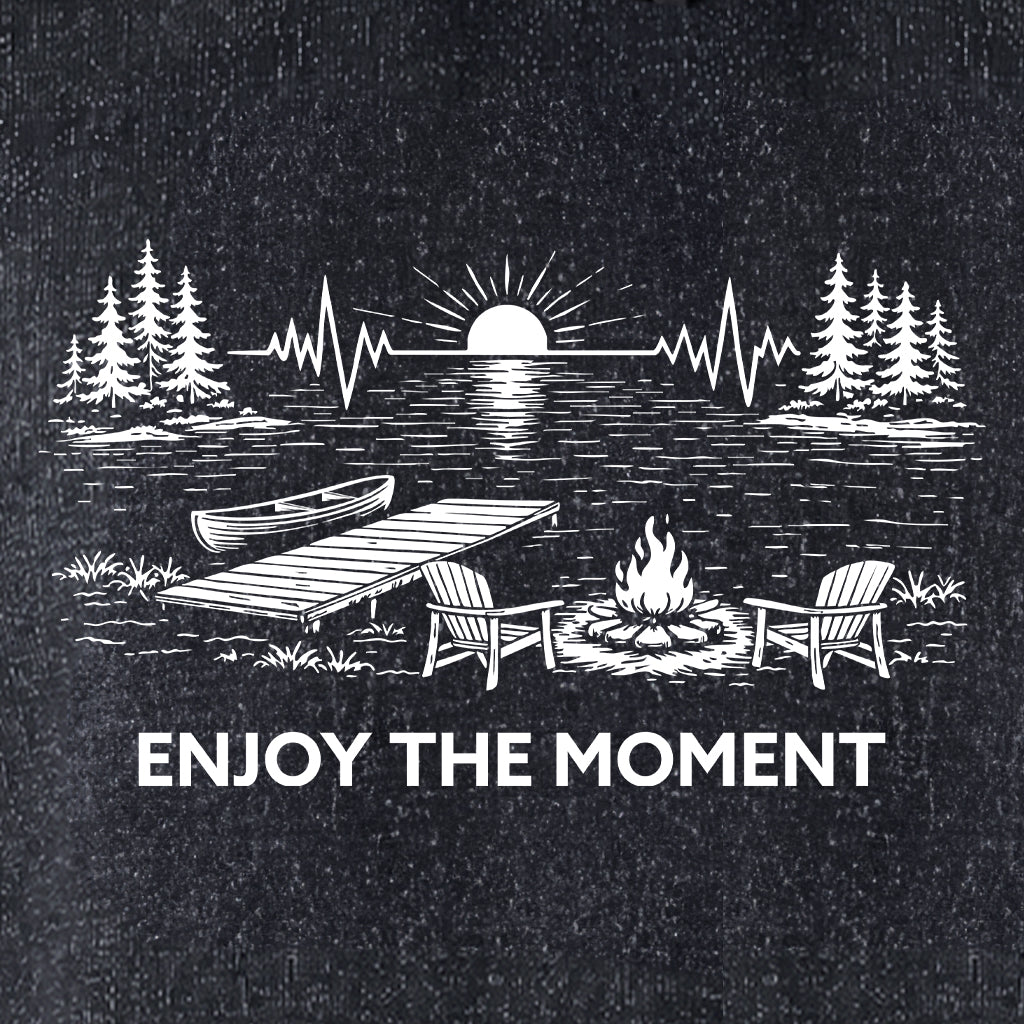 ENJOY THE MOMENT (LAKE SCENE) Nantucket Super Soft Sweater Hoodie