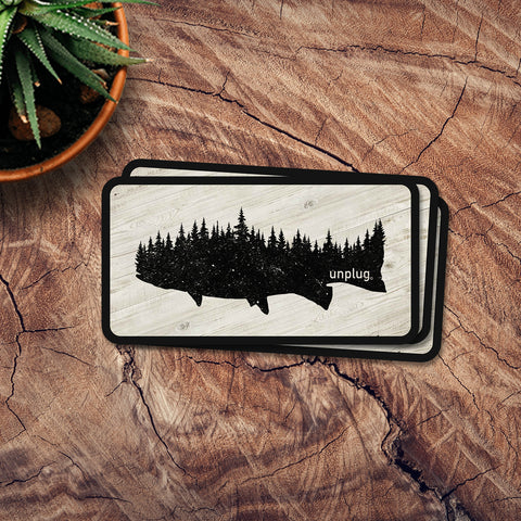 Trout in the Trees Vinyl Sticker