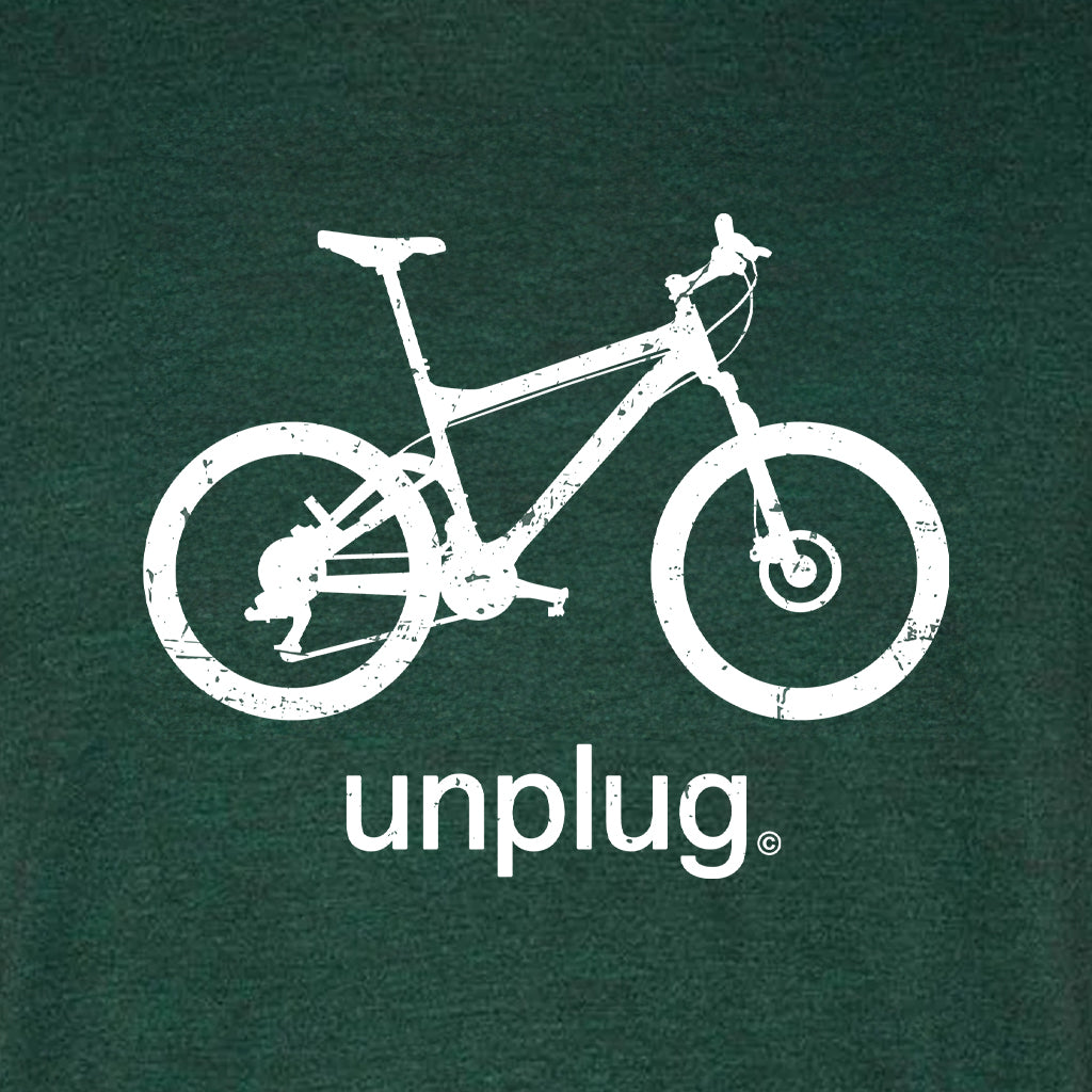 mountainbike shirt Road Bike Triblend T-Shirt OLIVE / BACK / XXXL