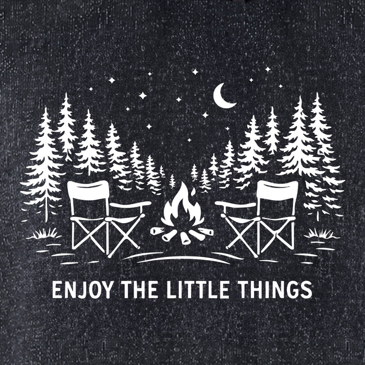 ENJOY THE LITTLE THINGS CAMPFIRE SCENE Nantucket Super Soft Sweater Hoodie