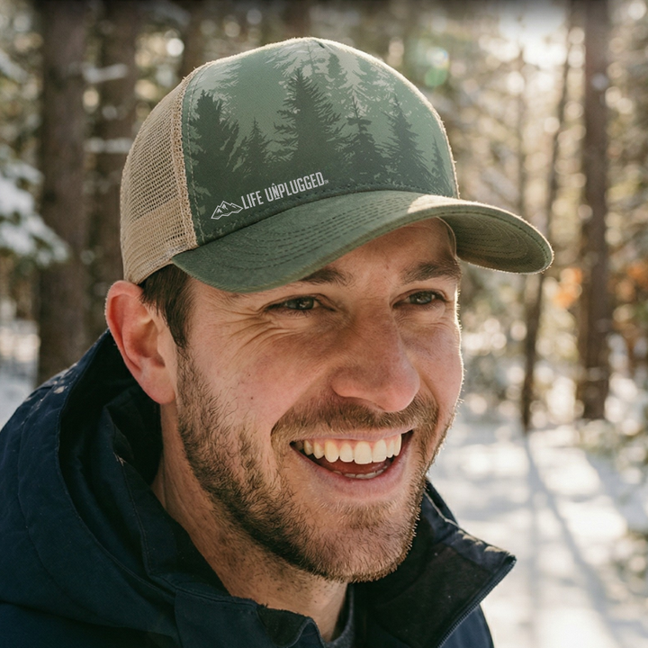 Limited Edition Deep Forest Rugged Mid Profile Snapback Hat