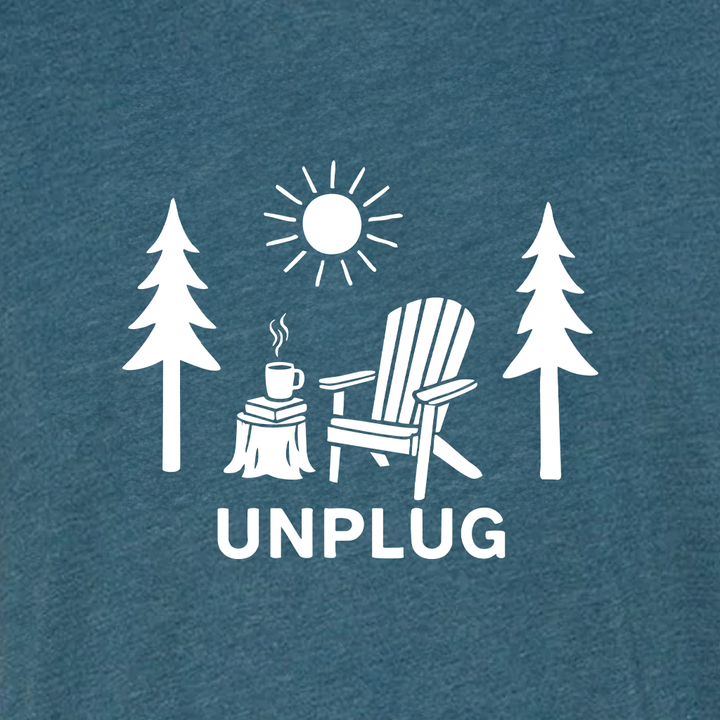 READING IN THE WOODS Triblend T-Shirt