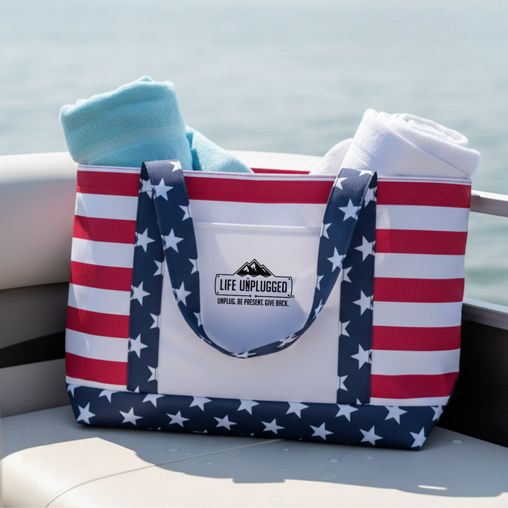 Limited Edition American Flag Tote Bag