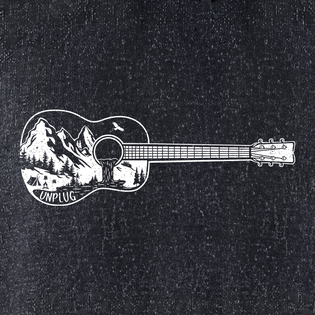 GUITAR MOUNTAIN SCENE Nantucket Super Soft Sweater Hoodie