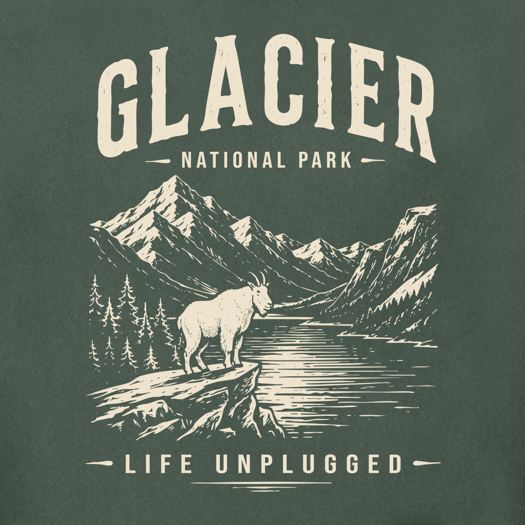 GLACIER NATIONAL PARK Super Heavyweight Hoodie