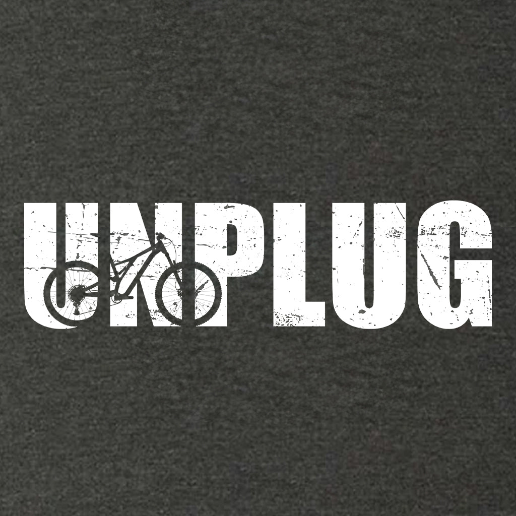 Unplug Mountain Bike Silhouette Super Soft Hoodie