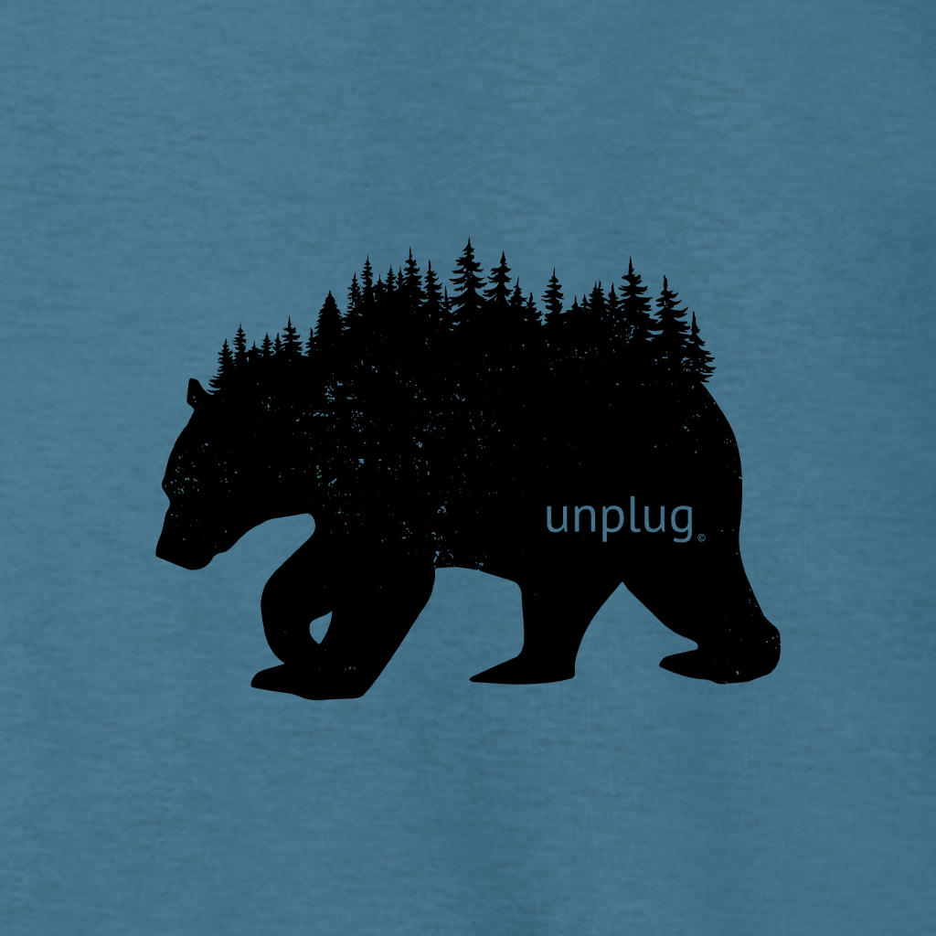 BEAR IN THE TREES Supersoft Midweight Zip Up Hoodie