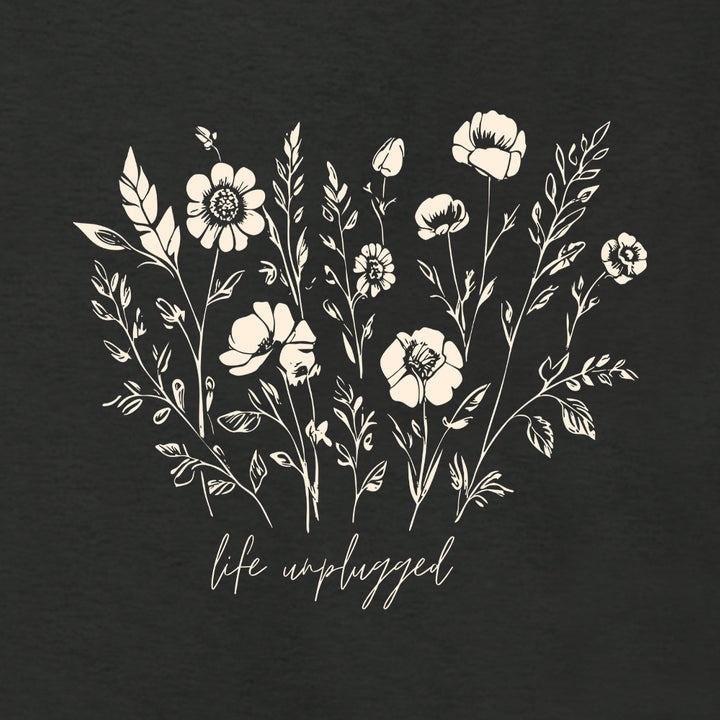 Live in the Moment Wildflower Supersoft Midweight Zip Up Hoodie