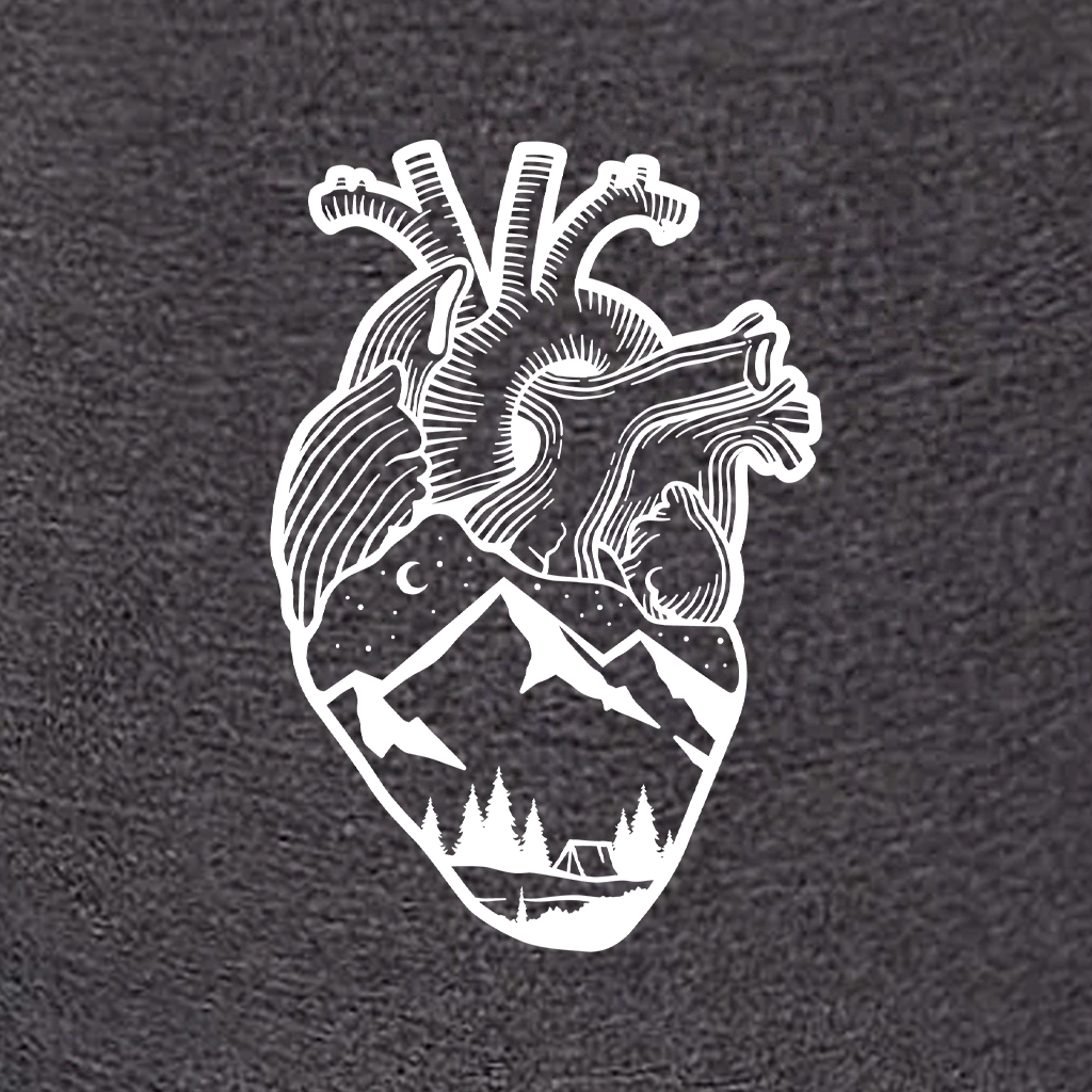 Anatomical Heart (Full Chest) Women's Racerback Tank Top