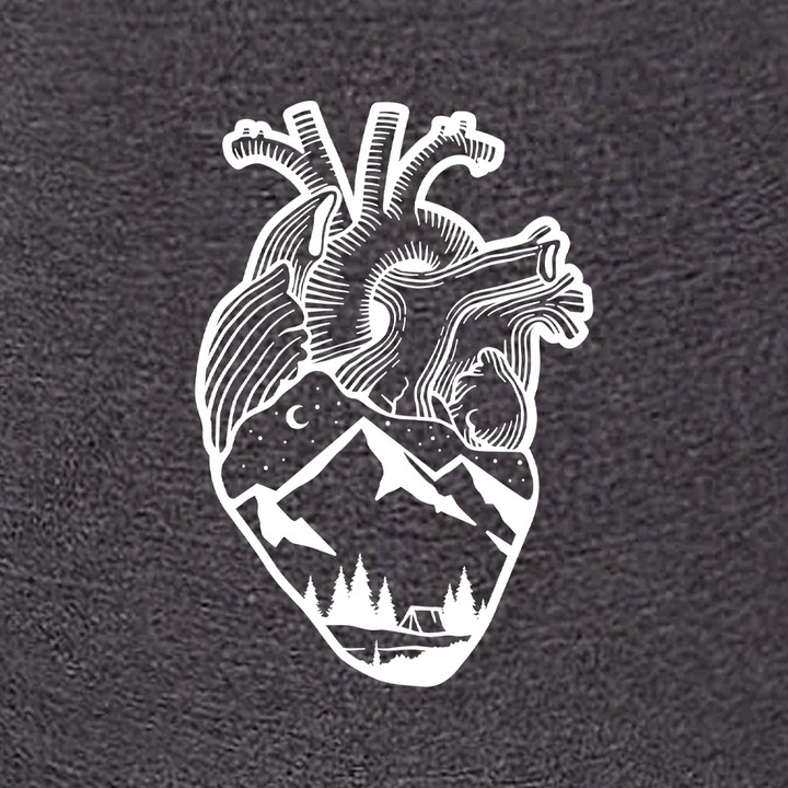 Anatomical Heart (Full Chest) Women's Racerback Tank Top