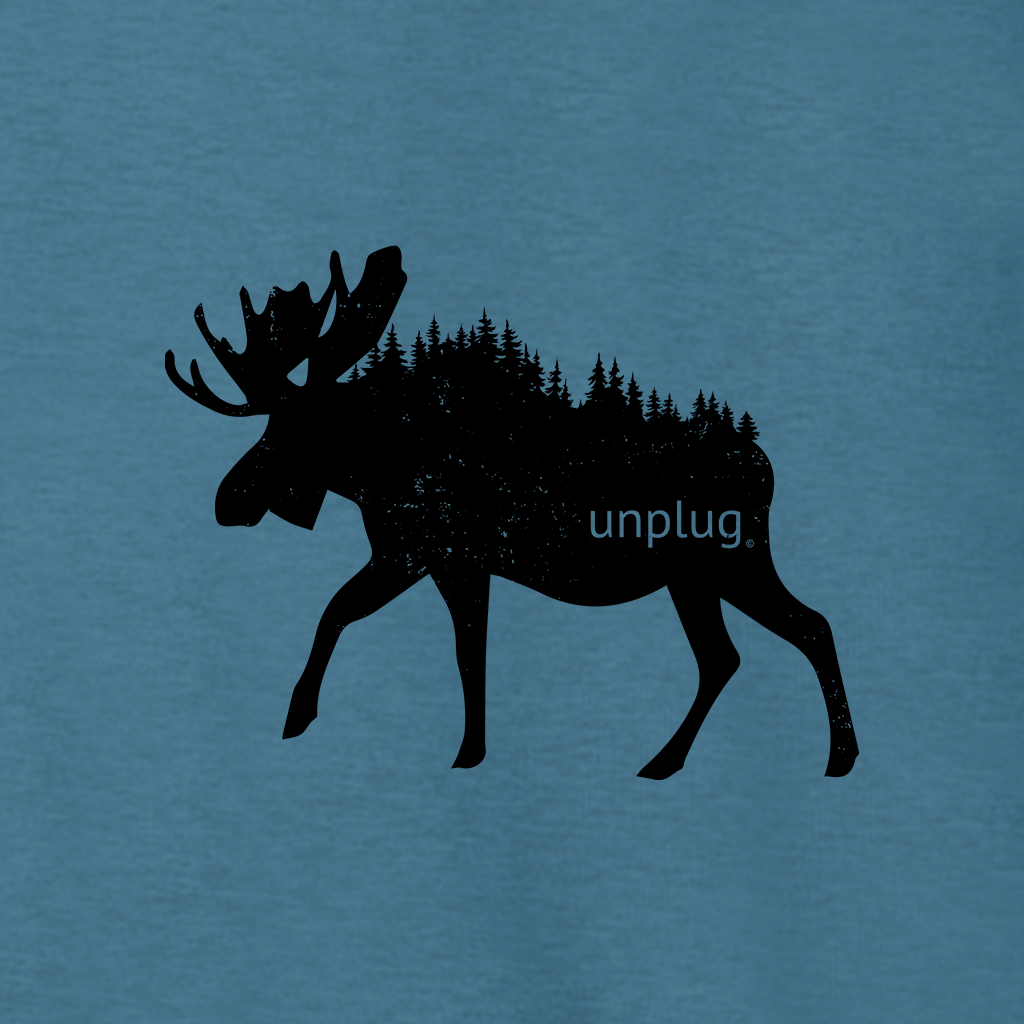 MOOSE IN THE TREES Supersoft Midweight Zip Up Hoodie