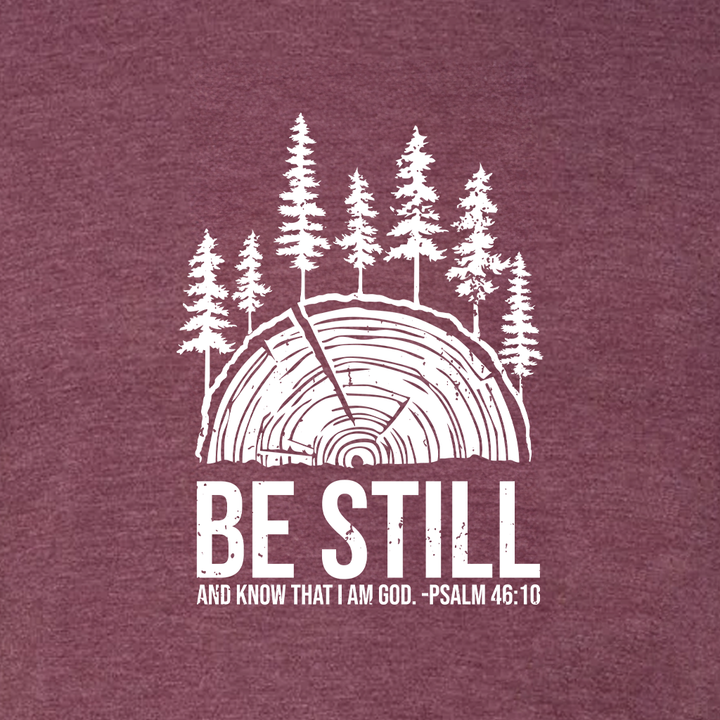 BE STILL IN THE WOODS Triblend T-Shirt