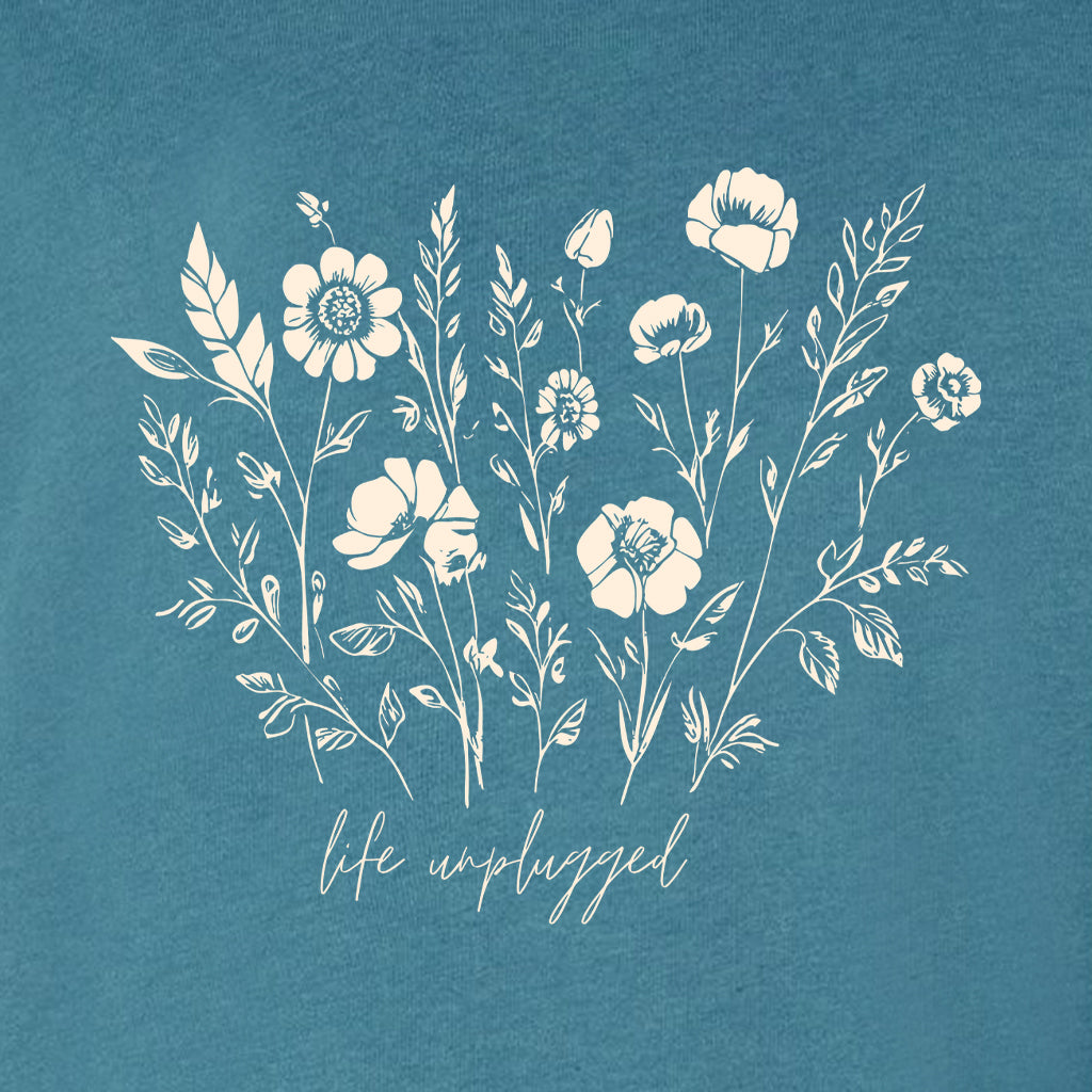 Live in the Moment Wildflower Midweight Super Soft Crewneck