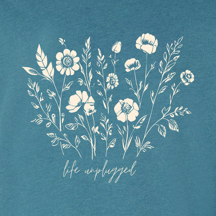 Live in the Moment Wildflower Midweight Super Soft Crewneck