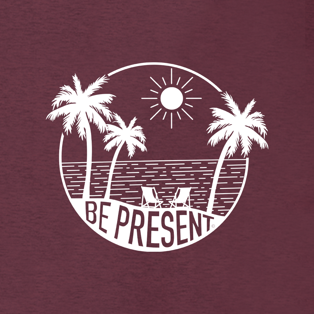 BE PRESENT BEACH Supersoft Midweight Zip Up Hoodie