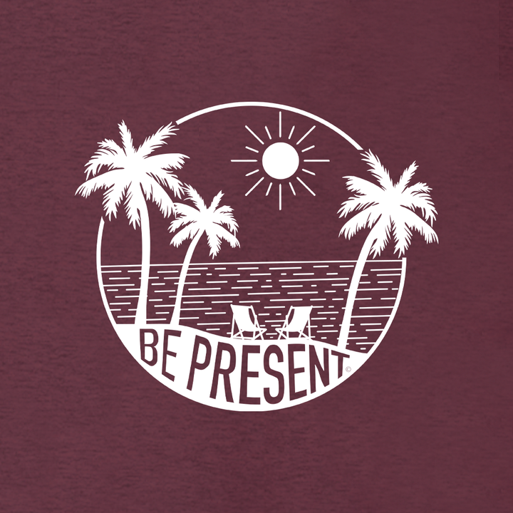 BE PRESENT BEACH Supersoft Midweight Zip Up Hoodie