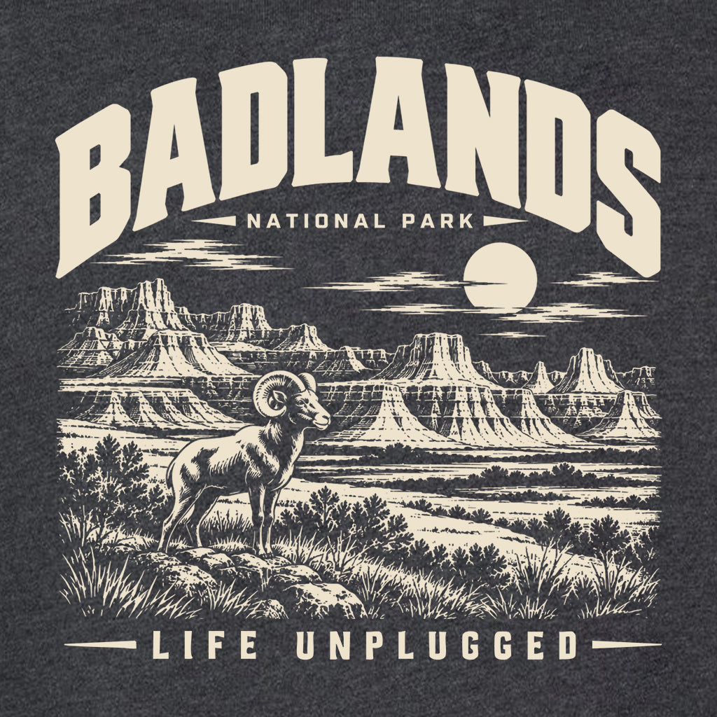 BADLANDS NATIONAL PARK Midweight Super Soft Crewneck