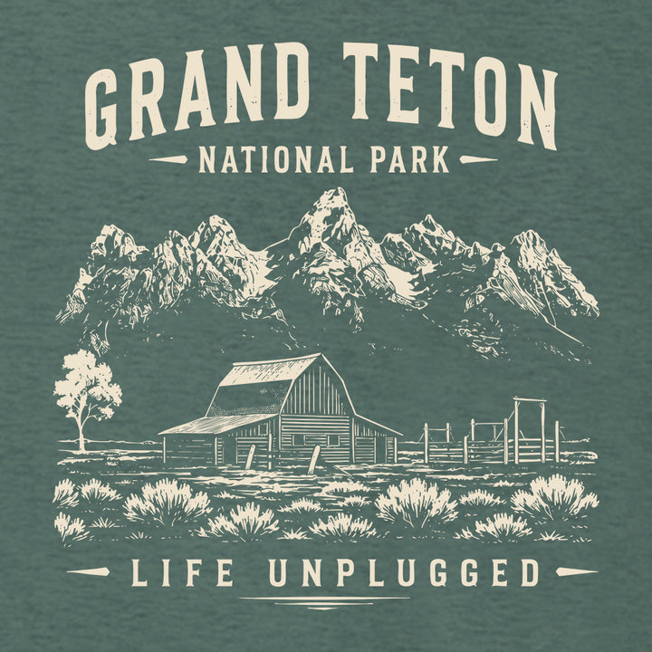 GRAND TETON NATIONAL PARK Supersoft Midweight Zip Up Hoodie