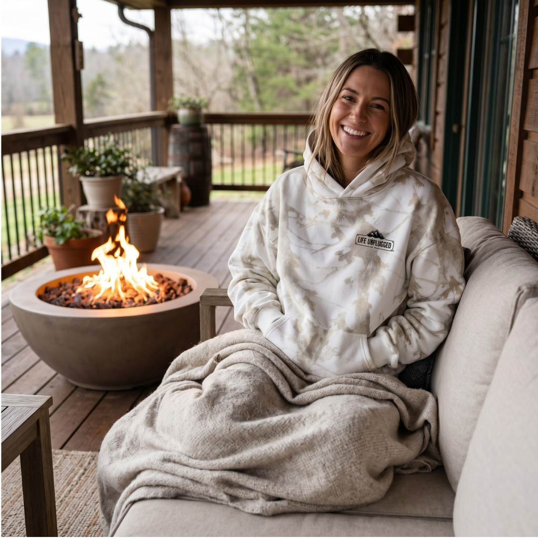 Founder's Select™ White Camo Oversized Heavyweight Hoodie