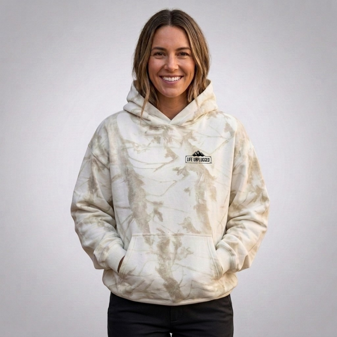 Founder's Select™ White Camo Oversized Heavyweight Hoodie