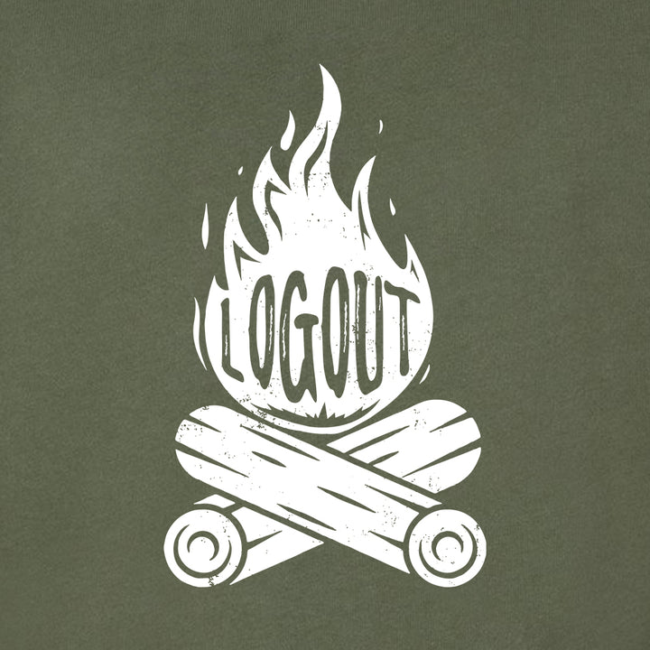 Log Out Campfire Midweight Super Soft Crewneck Sweatshirt