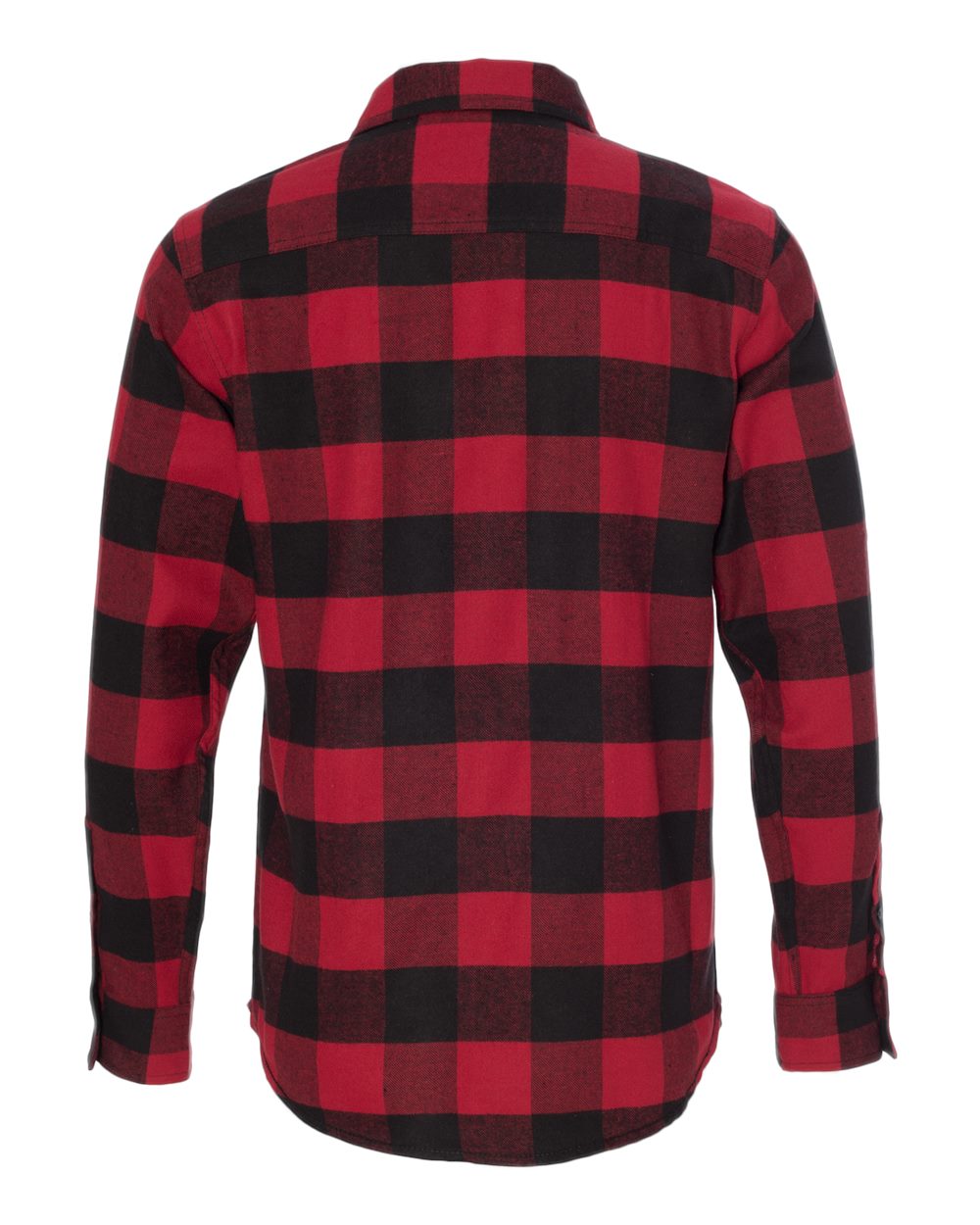 LIFE UNPLUGGED PREMIUM BUTTON DOWN FLANNEL - BUFFALO PLAID RED/BLACK