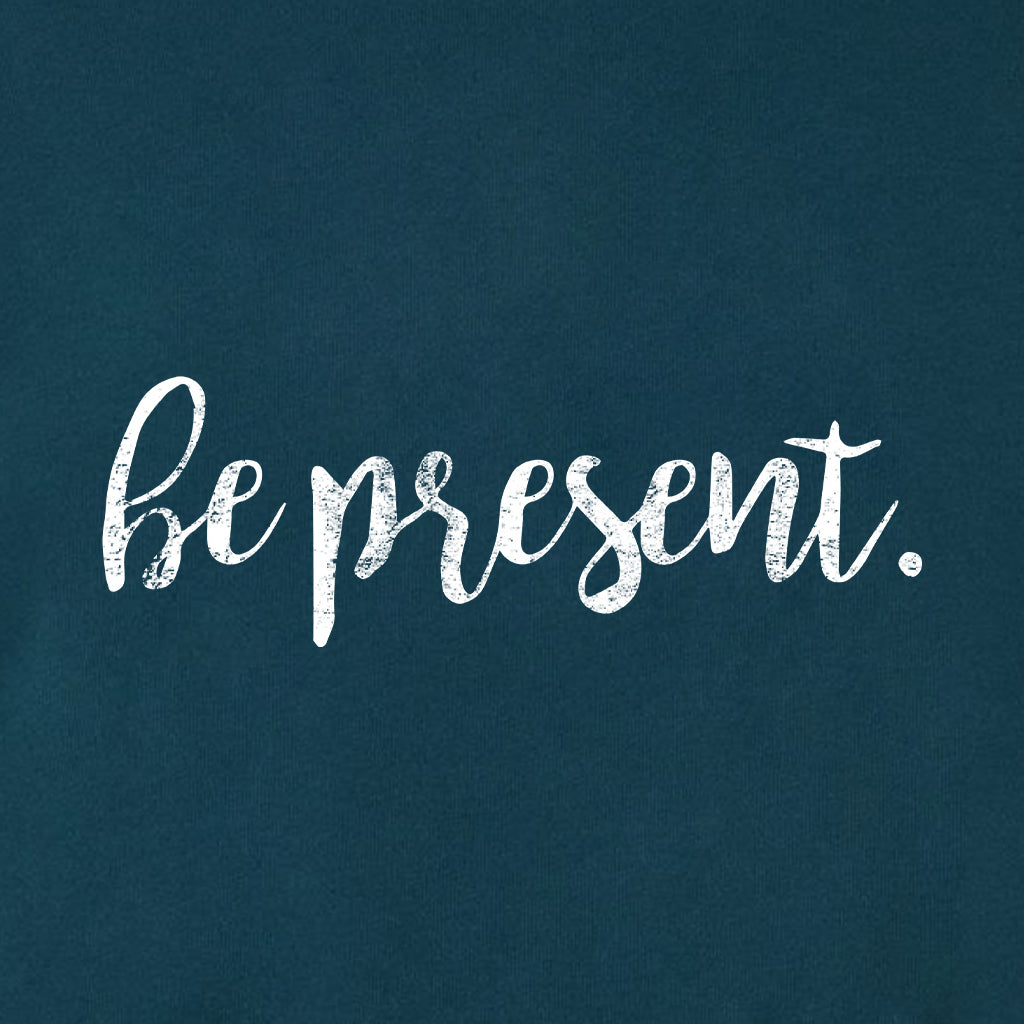 Be Present Cursive Midweight Super Soft Crewneck Sweatshirt