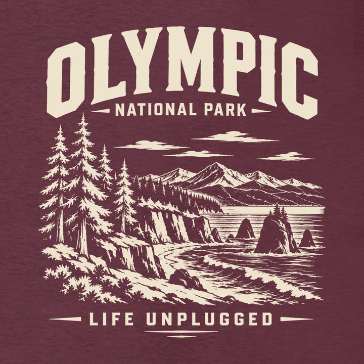 OLYMPIC NATIONAL PARK Supersoft Midweight Zip Up Hoodie
