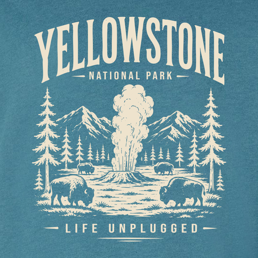 YELLOWSTONE NATIONAL PARK Midweight Super Soft Crewneck