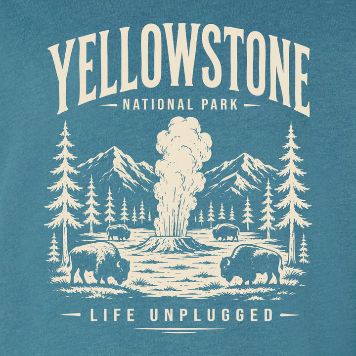 YELLOWSTONE NATIONAL PARK Midweight Super Soft Crewneck