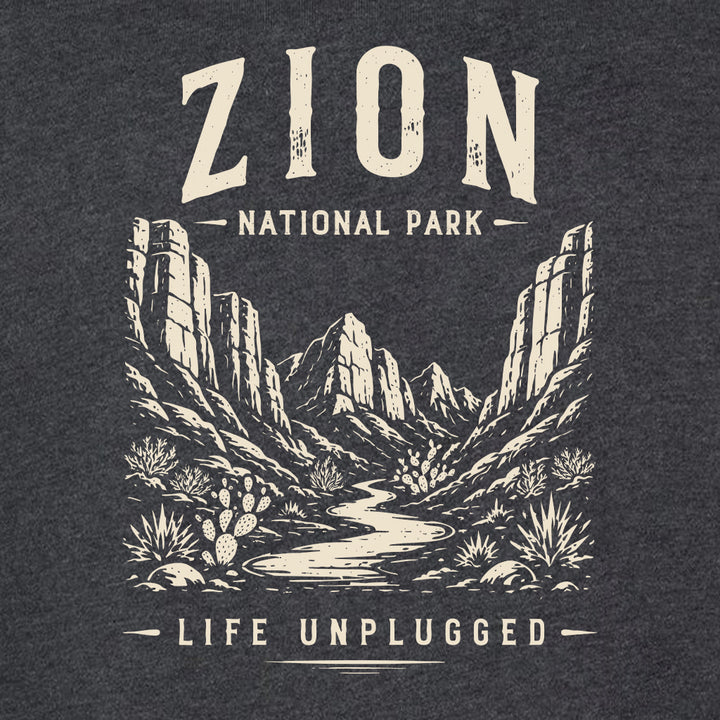 ZION NATIONAL PARK Midweight Super Soft Crewneck