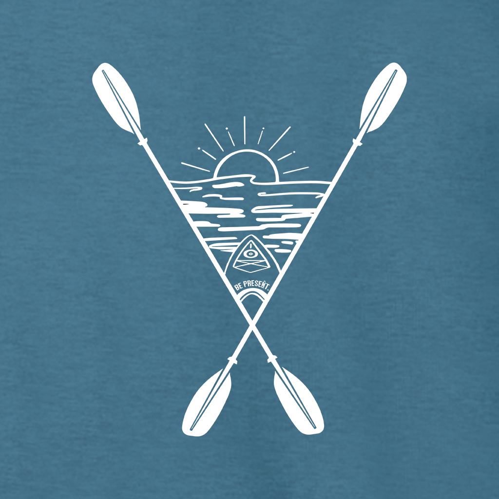 KAYAKING INTO THE SUNSET Supersoft Midweight Zip Up Hoodie