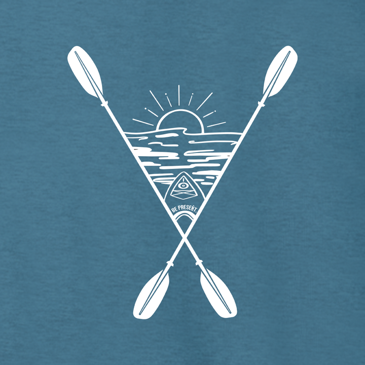 KAYAKING INTO THE SUNSET Supersoft Midweight Zip Up Hoodie