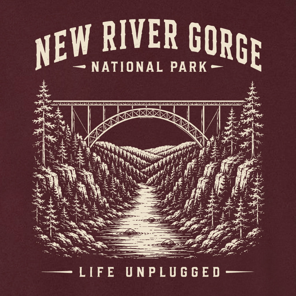 NEW RIVER GORGE NATIONAL PARK Midweight Super Soft Crewneck