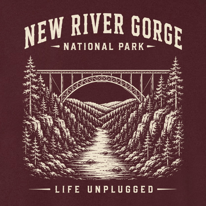 NEW RIVER GORGE NATIONAL PARK Midweight Super Soft Crewneck